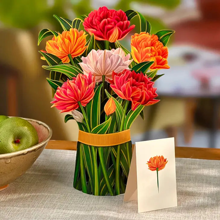 Pop-up Large Greeting Cards - Murillo Tulips