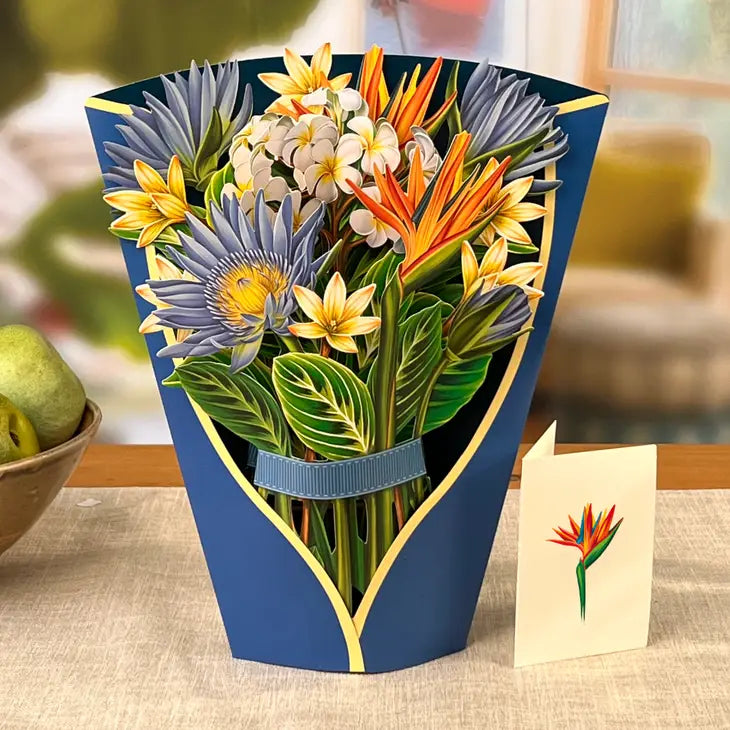 Pop-up Large Greeting Cards - Tropical Bloom