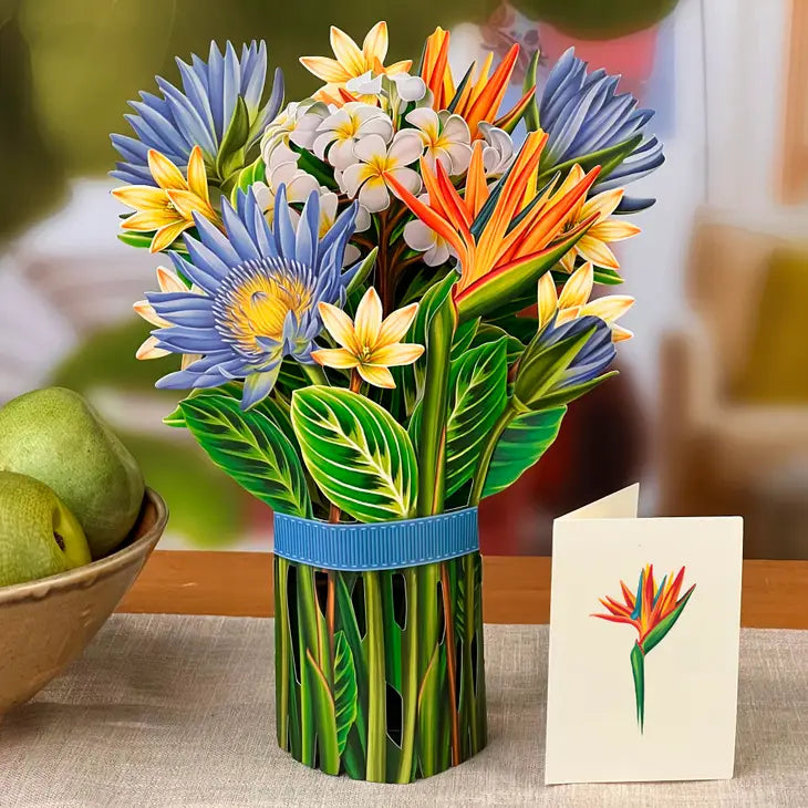 Pop-up Large Greeting Cards - Tropical Bloom