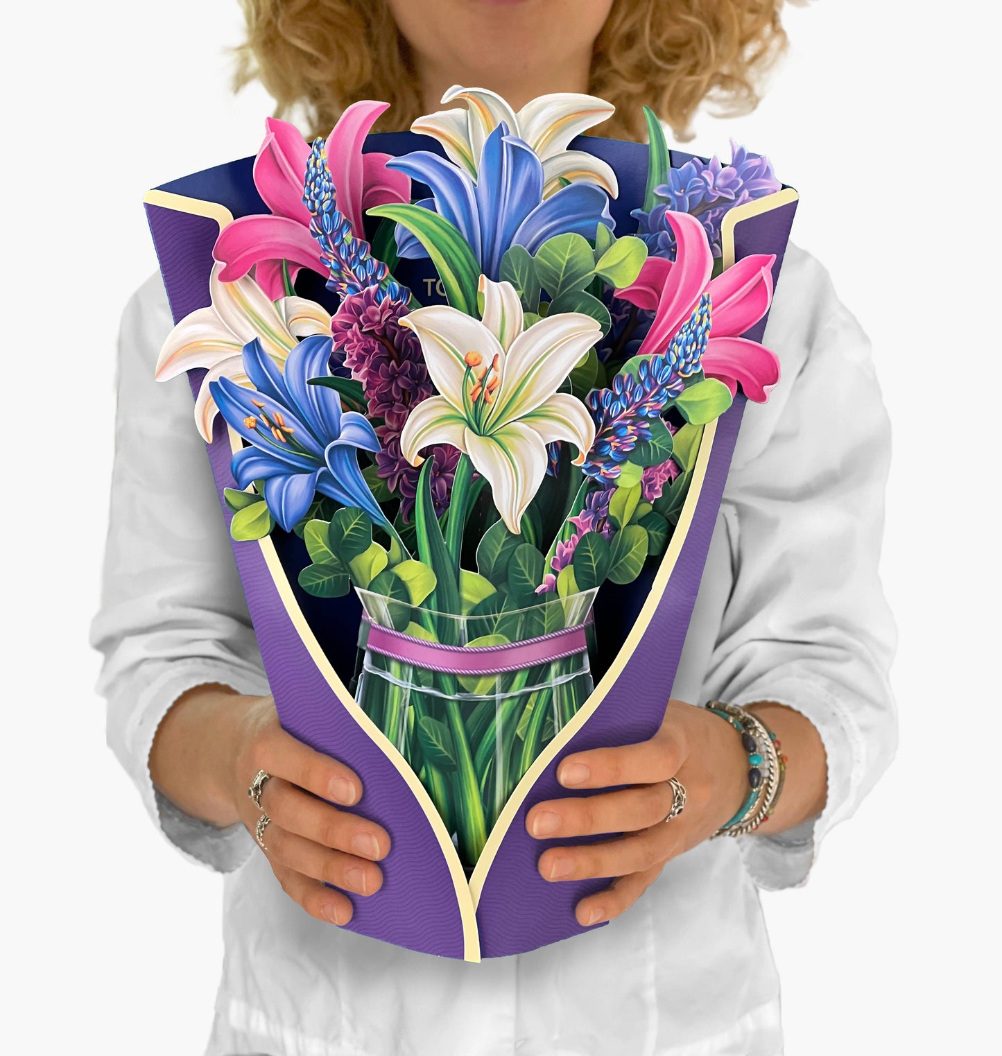 Pop-up Large Greeting Cards - Lilies & Lupines